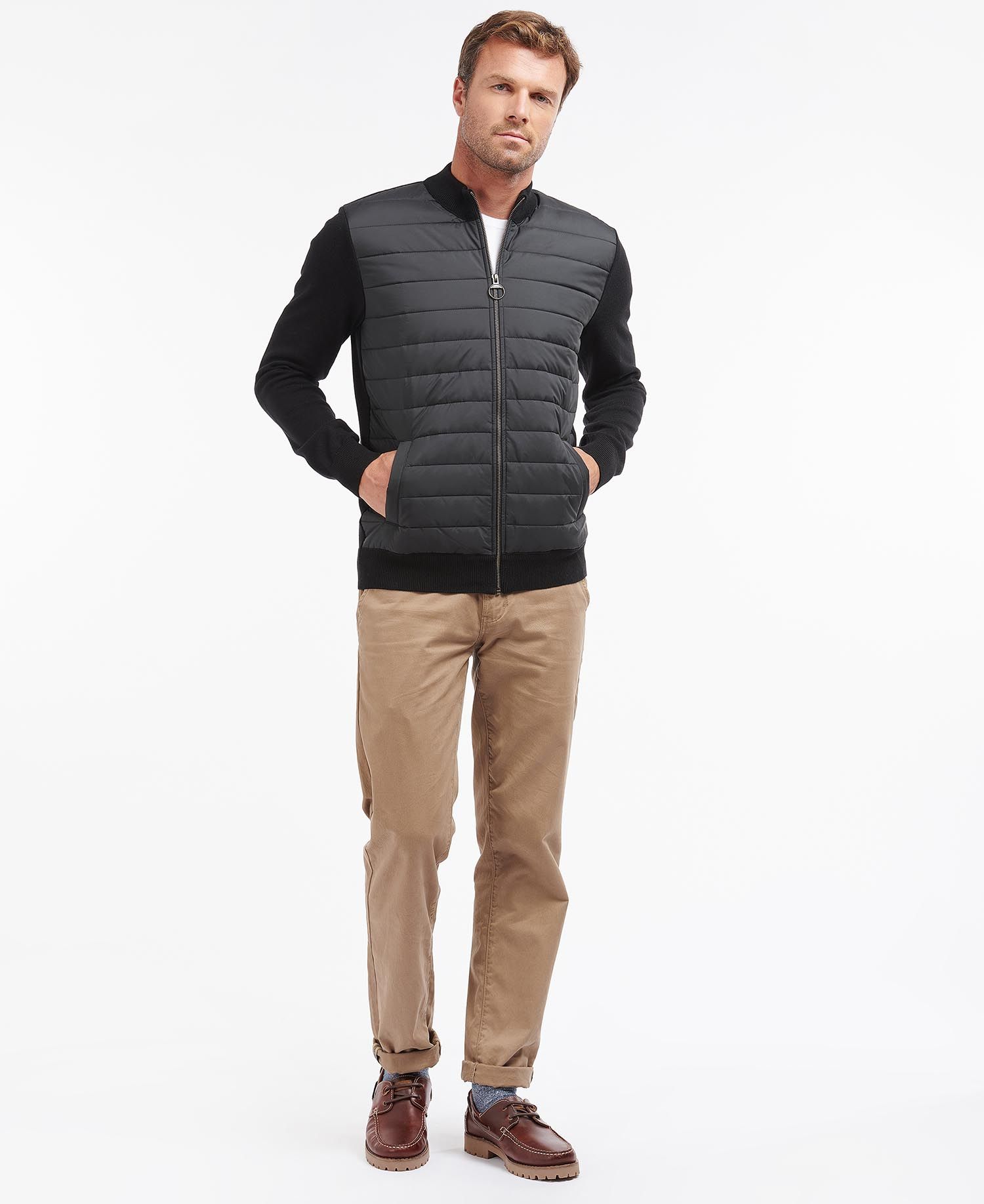 Barbour Carn Baffle Zip Thru Sweater