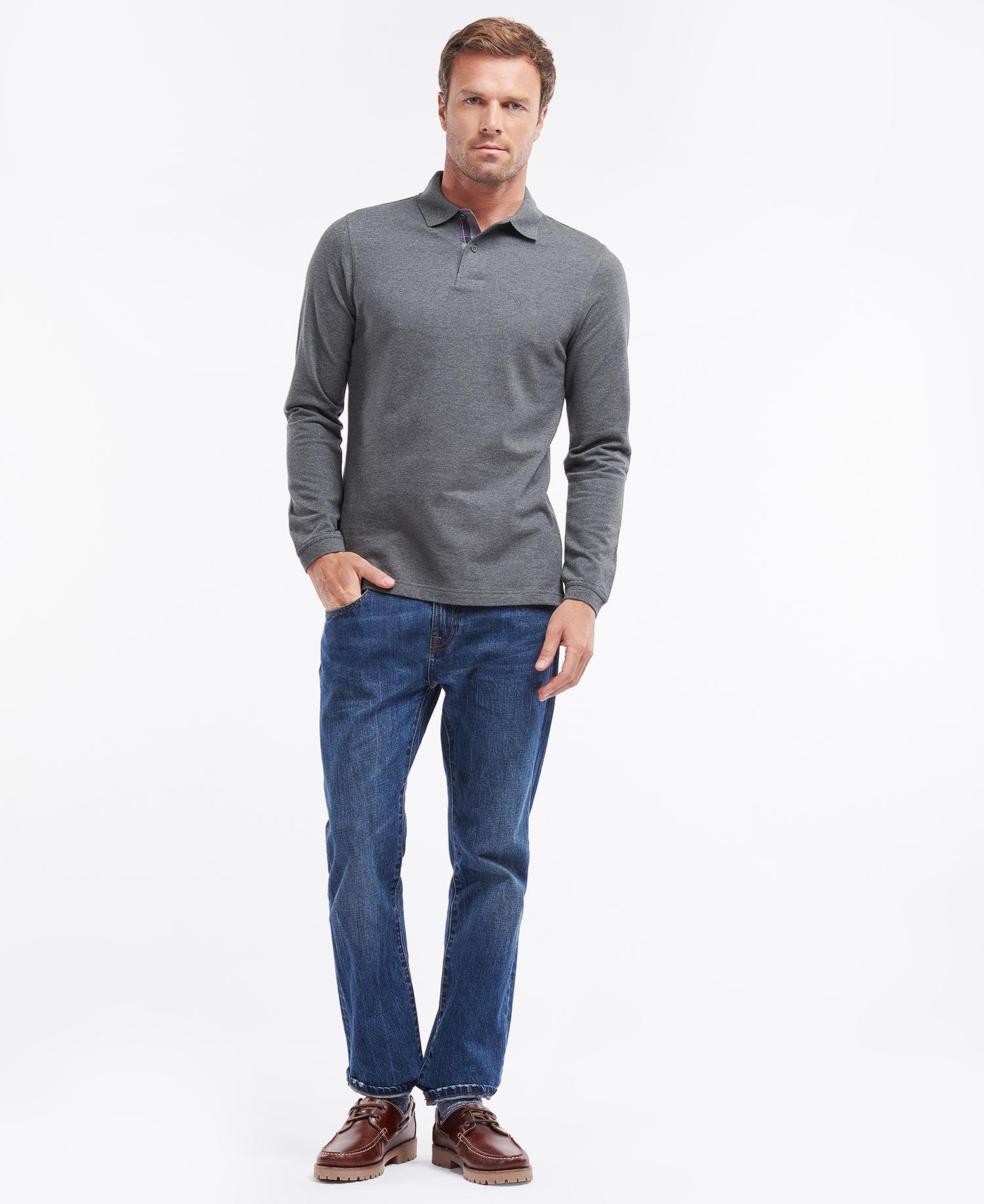 Barbour Long-Sleeved Sports Polo