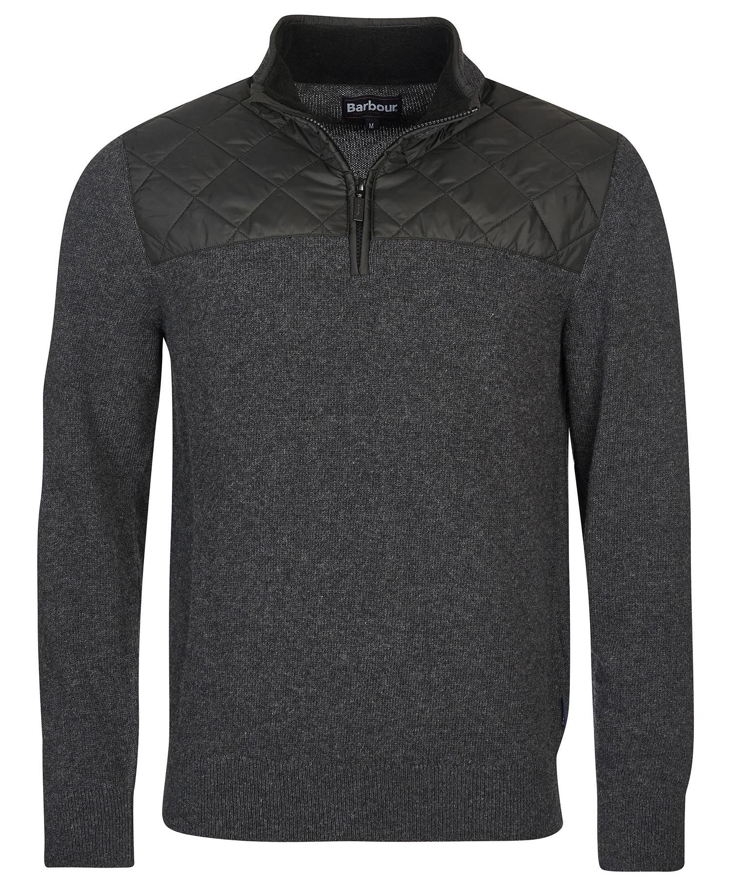 Barbour Essential Diamond Quilt Half Zip SweatShirt