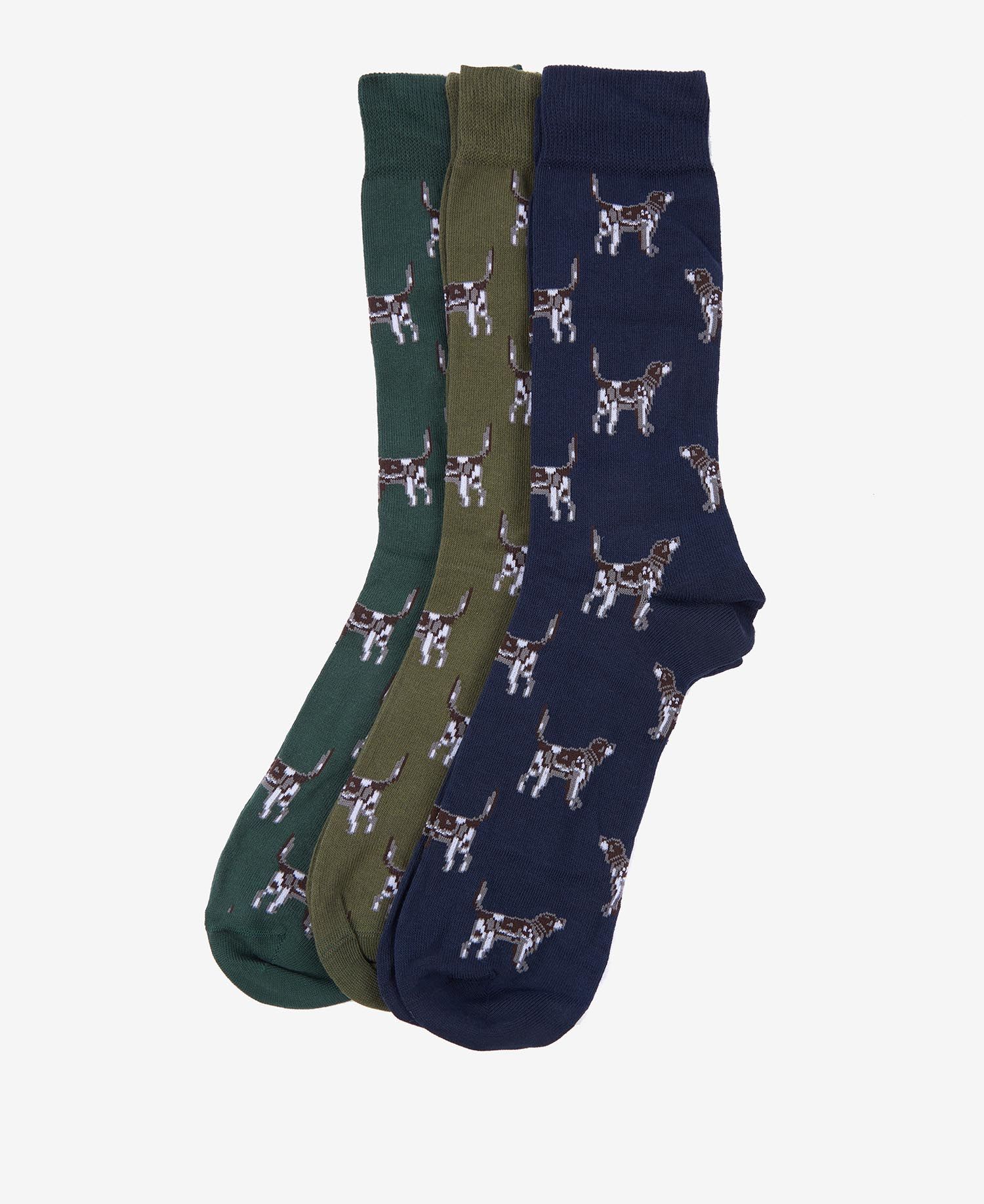 Barbour Pointer Dog Socks Gift Box