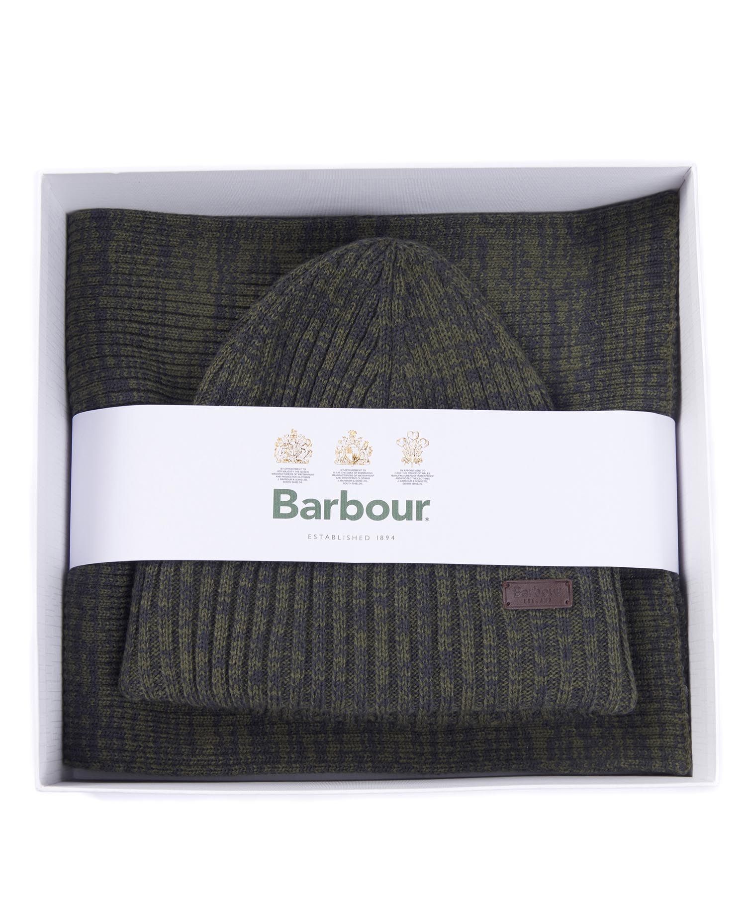 Barbour Crimdon Beanie and Scarf Gift Set