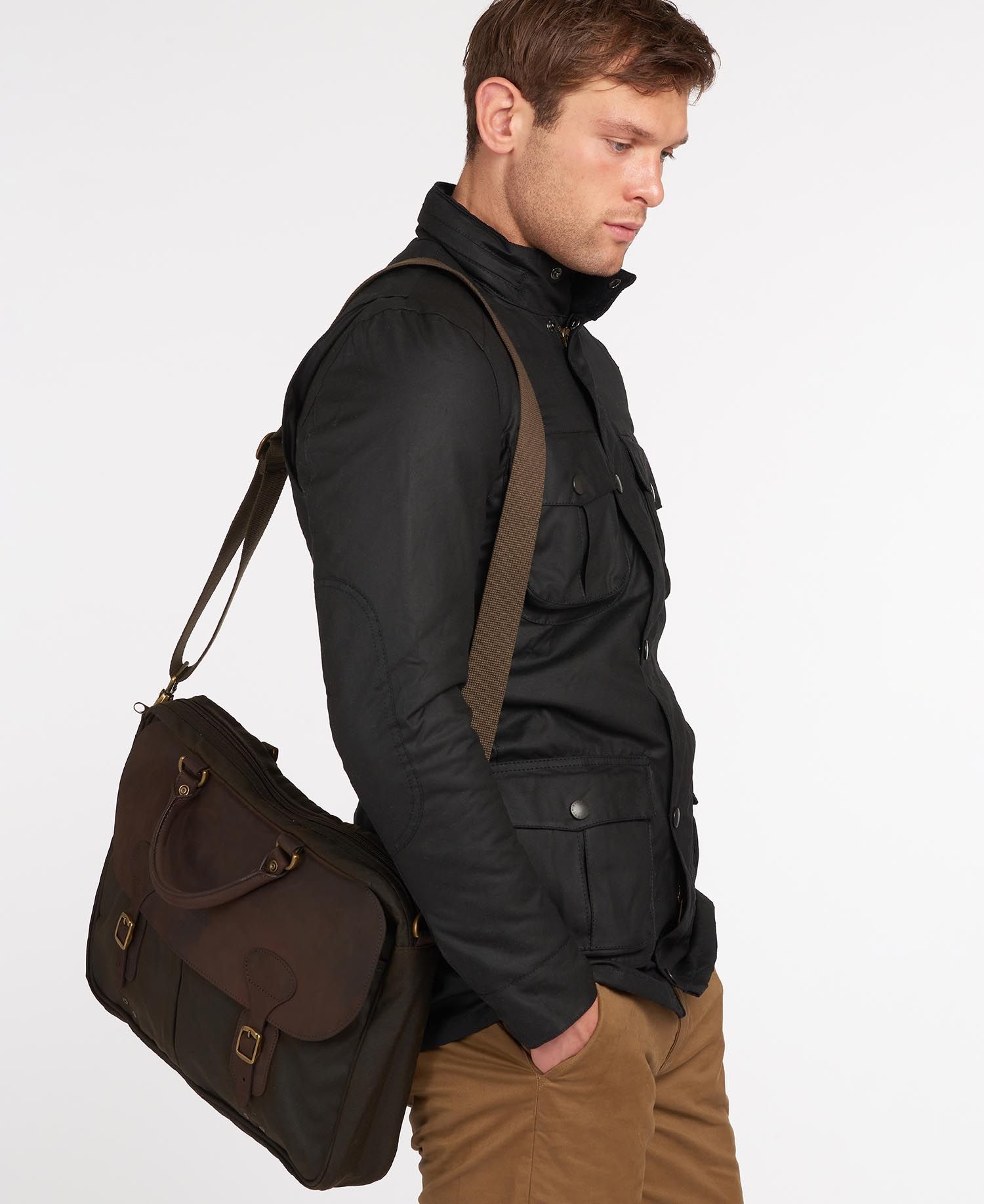 Barbour Wax Leather Briefcase