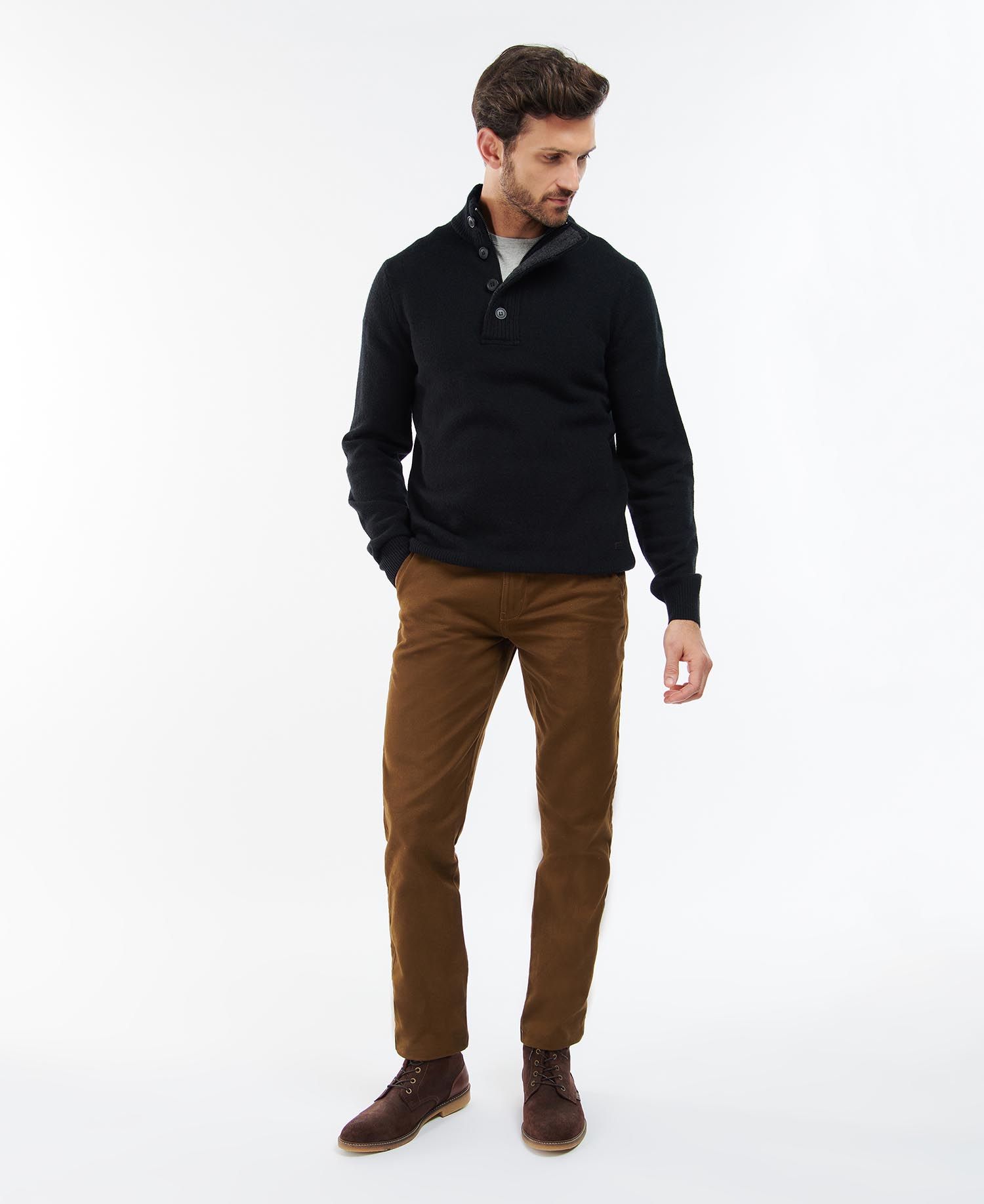 Barbour Essential Elbow Patch SweatShirt