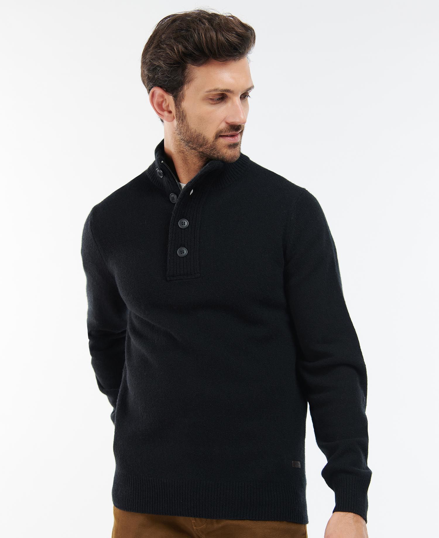 Barbour Essential Elbow Patch SweatShirt